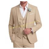 COOFANDY Men 3-Piece Suit Set Sz XXXL