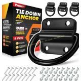 PAMAZY 4PCS Heavy Duty Steel D Rings, 3500 lb