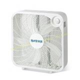 Hurricane 20" Floor Box Fan, 3 speeds, White