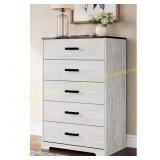 Shawburn White 5-Drawer Chest, 29.88"