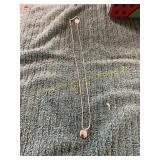 22in Ladies .925 Sterling Silver Heart Necklace