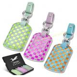 Leather Luggage Tag 3 Pack TSA Approved