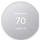 Google Nest Smart Thermostat - Snow