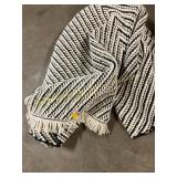 Black & white area rug