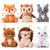 Aoriher 6 Pcs Mini Woodland Plush Set 4"