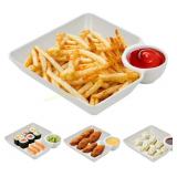 Chips and Salsa Serving Dish 4PCS White