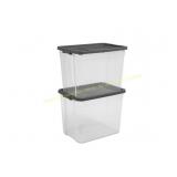 2-Pack 108qt Clothes Storage Bins with Lids