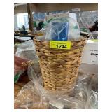 Woven basket & sticky paper water design
