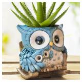 Saysmile Owl Plant Pots with Drainage Hole