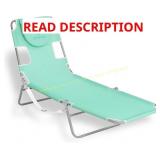 Ostrich Chaise Lounge 72"x22" Teal