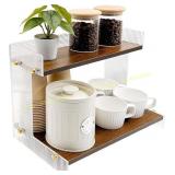 SNAIL GARDEN Acrylic & Wood Coffee Organizer
