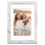 Hongkee 8x12 Picture Frame with Real Glass
