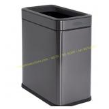 Rubbermaid Stainless Slim Wastebasket, 2.6gal
