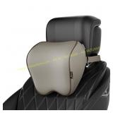 Crofy 2-Pack Car Neck Pillow with Strap, Gray