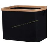 50L Foldable Laundry Basket, Bamboo Borders