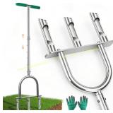 Bigwish Lawn Aerator Tool: 3 Tines, Adjustable