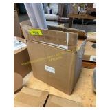 Clear cover adhesive & silver trash can