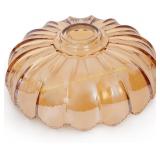 Vintage Glass Lamp ShadeFlower, Amber