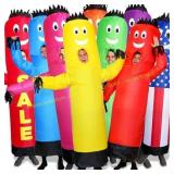 LookOurWay Air Dancers Green Tube Man costume, One