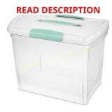 6ct Sterilite Clear Storage Box Stackable