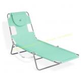 Ostrich Folding Adjustable Recliner Teal