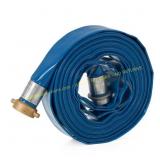 600 in. PVC Lay Flat Hose, 1.5" Dia, 75 PSI