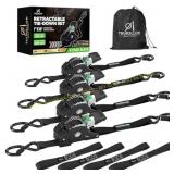 Autoself 4-Pack Ratchet Straps 1"x10