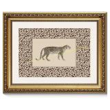 ARPEOTCY Vintage Gold Leopard Spirit Wall Art