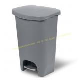 Glad Trash Can with Odor Lid, 13 Gal Grey