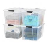 IRIS USA 4-Pack 72-Qt Storage Bins with Lids