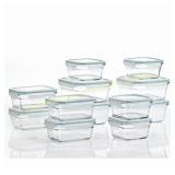 Glasslock 24-Piece Glass Storage Containers