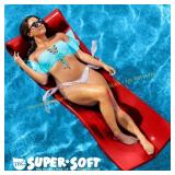 TRC Splash 1.25" Foam Pool Float Lounger Red