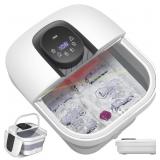 RIKE Collapsible Foot Spa with Heat & Bubbles