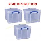 4ct Really Useful Box 32L Storage Container