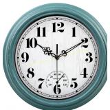 zyzamay 12 Inch Battery Clock, Green