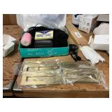 Brass handles, white ribbons, mower ignition