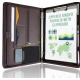 STYLIO Zipper Portfolio: Padfolio & Clipboard