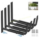 HFHOME 4 Pcs Adjustable Planter Brackets