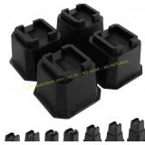 Shouwuhho Bed Risers 4" Heavy Duty 4 Pack