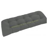 2ct Downluxe Bench Cushion 44x19x5 Dark Grey