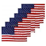 US Flag 3x5, 6 Pack with Brass Grommets