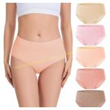 Migbean Viscose Bamboo Women Briefs 5 Pack Sz L