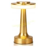 JHPGEOE Cordless Metal Desk Lamp, LED, Gold