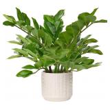 Briful 17" ZZ Faux Plant in Ceramic Pot