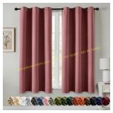 MIULEE Blackout Curtains 2 Panels, Dusty Rose