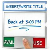 Conference Room Door Sign - Slider (Silver)