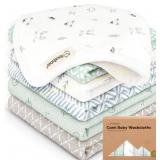 Cotton Baby Washcloths, Organic Muslin