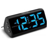 Netzu Alarm Clock, Dual Alarms, Snooze