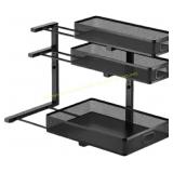 Under Sink Shelf Organizer Rack, 3-Tier