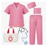 Meland Kids Doctor Costume 3-10, Stethoscope Inc.